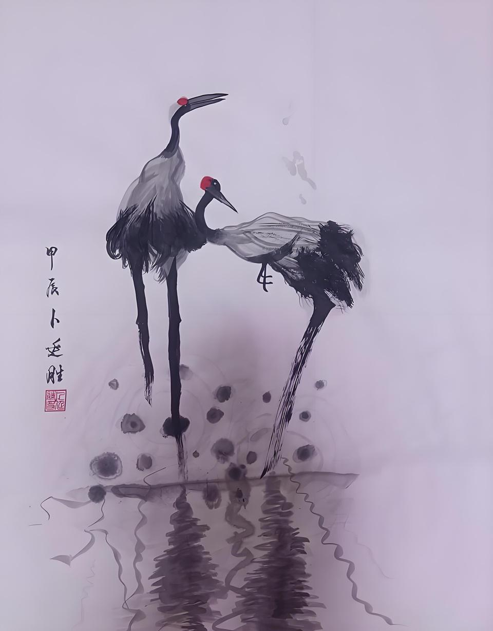 国画系列-白鹤